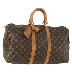 LOUIS VUITTON Monogram Keepall 45 Boston Bag M41428 LV Auth 157724